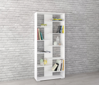 Ромео-3 стеллаж Белый древесные поры